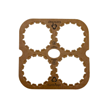 Earthrings Biodegradable 4 Pack Cardboard Rings 2000/Case
